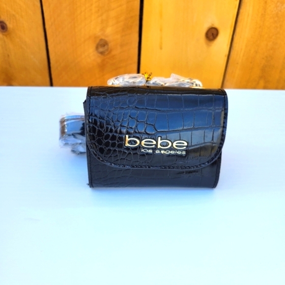 bebe Handbags - New Bebe Los Angeles Camile Micro Fannypack Black